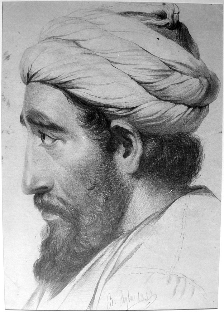 B. Ryba Portrét muže s turbanem