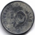 10 Reichs pfennig 1943 D