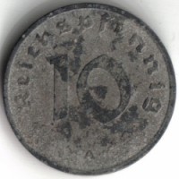 10 Reichs pfennig 1944 A